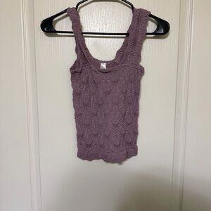 Amazon Women's Mauve Textured Tank Top